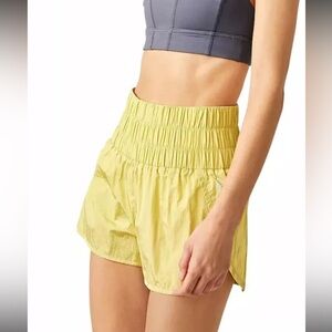 FREE PEOPLE FP Movement The Way Home Shorts in bitter melon